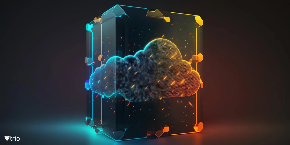 A box indicating digital cloud environment