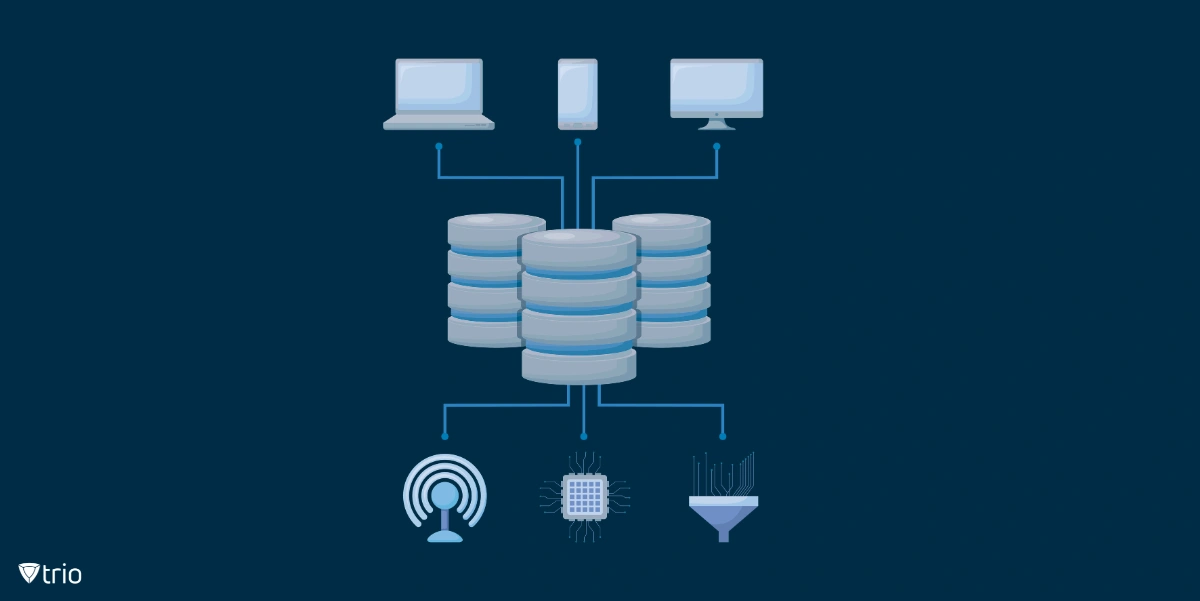 Illustration depicting the scope of remote server management services