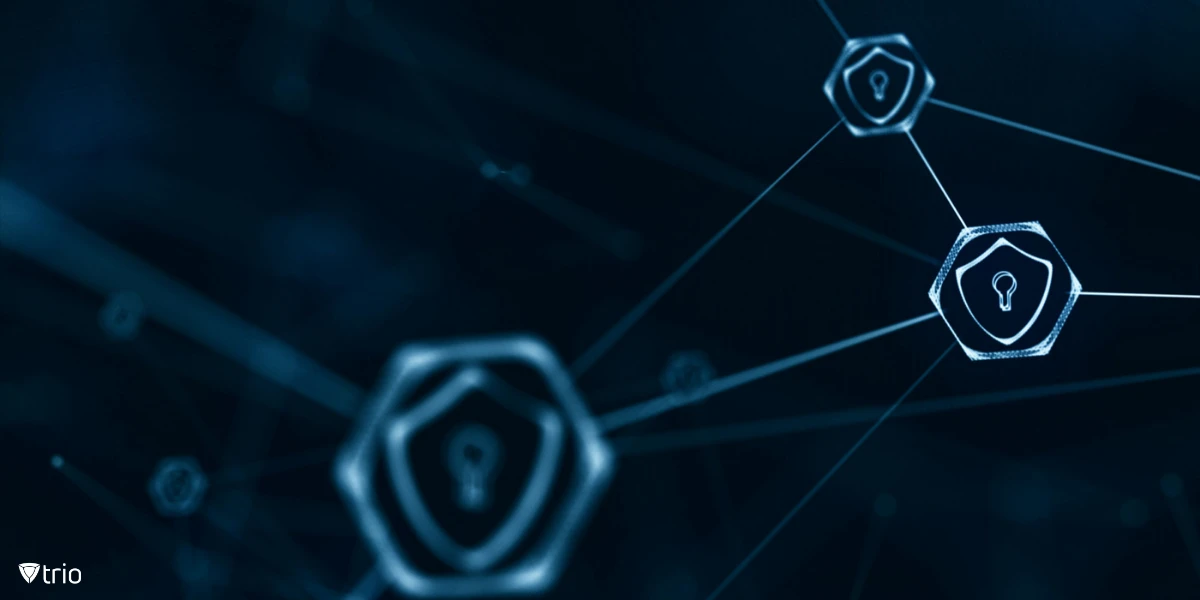 Graphic concept of security nodes