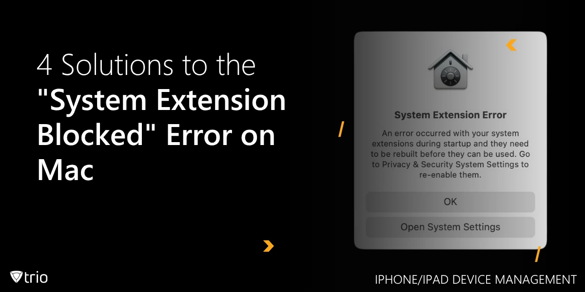 4 Solutions to the “System Extension Blocked” Error on Mac