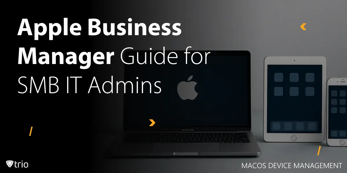 Graphic concept of Apple Business Manager