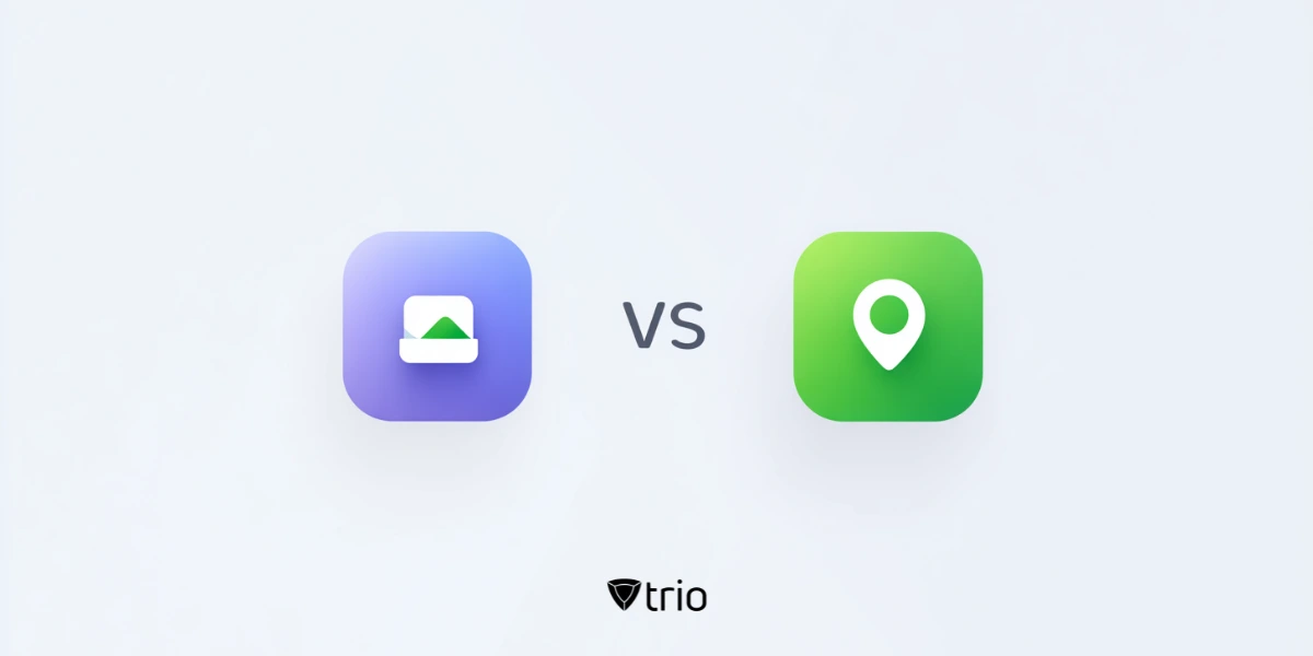 Side-by-side comparison chart showing differences between Managed Lost Mode and consumer Find My features